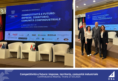 DBA ALL'ASSEMBLEA GENERALE DI CONFINDUSTRIA ALBANIA A TIRANA
