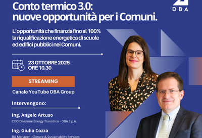 WEBINAR "IL GIUSTO INCENTIVO: CONTO TERMICO 3.0"
