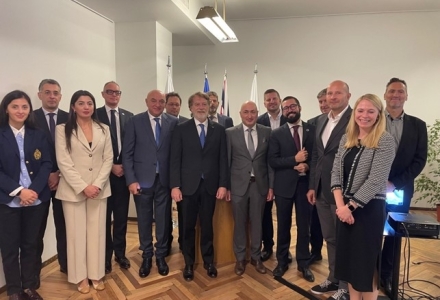 IN TBILISI FOR THE LAUNCH OF "PORT COMMUNITY SYSTEM" IN GEORGIA