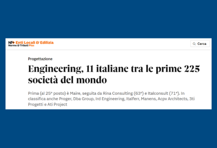 DBA GROUP IN THE ENR TOP 225 INTERNATIONAL DESIGN FIRMS RANKING
