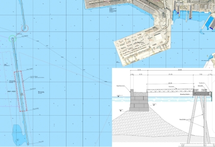 Shelter Harbour at the 'Luigi Rizzo Sud' breakwater in the Port of Trieste