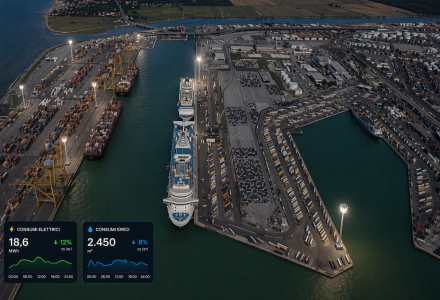 TPCS Monitoraggio punti luce sensorizzati: piattaforma di monitoraggio torri faro Porto di Livorno